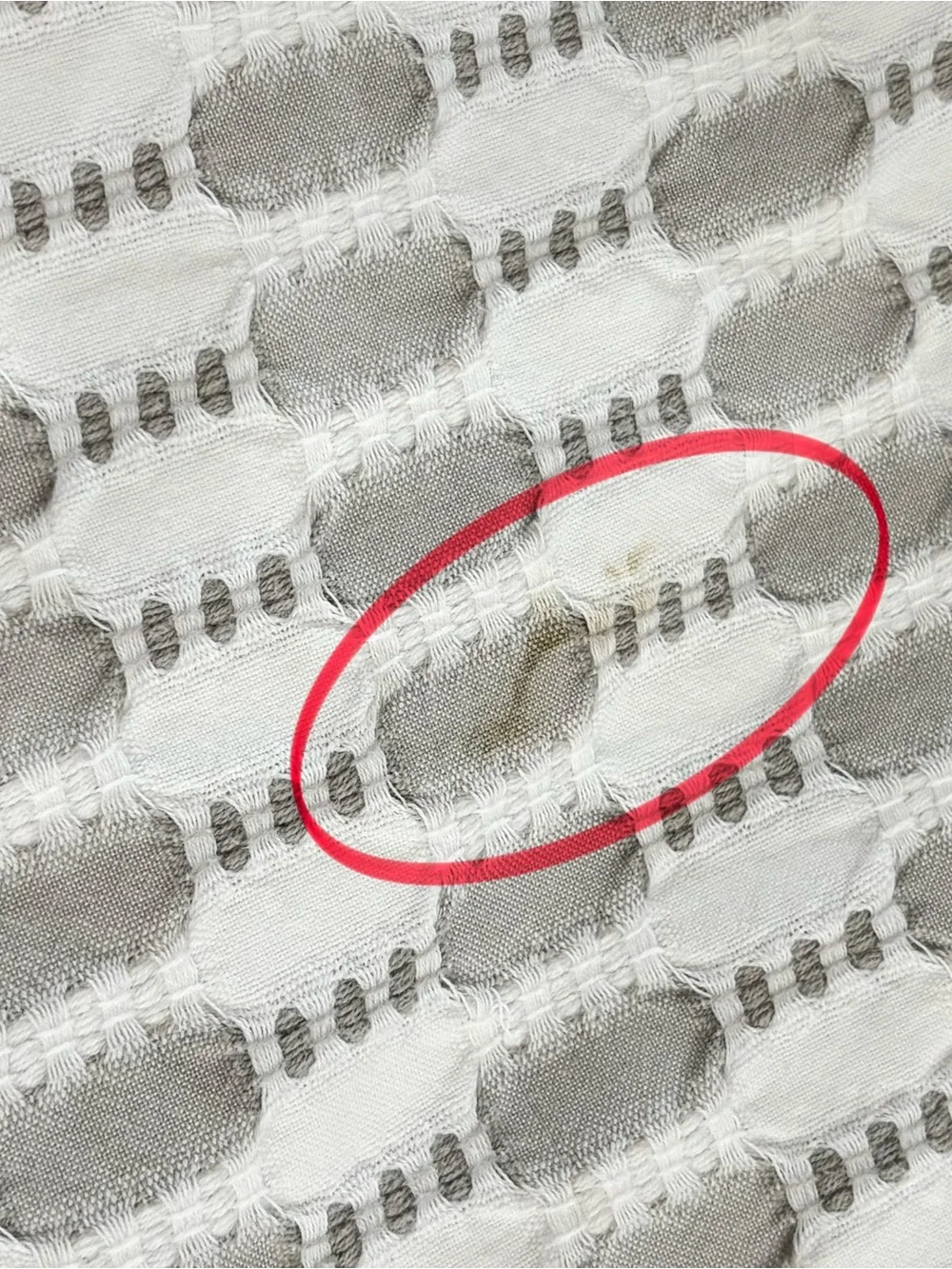 WEST ELM Gray Ivory Textured Dots ESTELA Duvet Cover Button Closure King Size